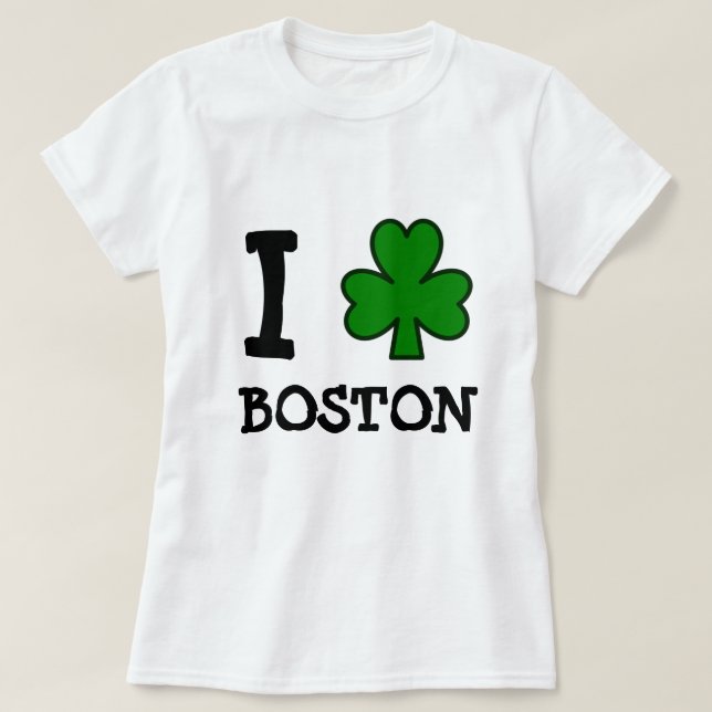 I Shamrock Boston T-Shirt (Design Front)