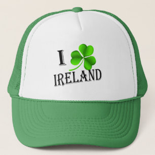 I Shamrock Ireland bk thcnt Trucker Hat
