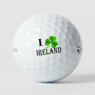 I Shamrock Ireland bk tmtp5 gbcnt Golf Balls
