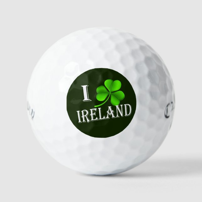 I Shamrock Ireland wt css gbcnt Golf Balls (Front)