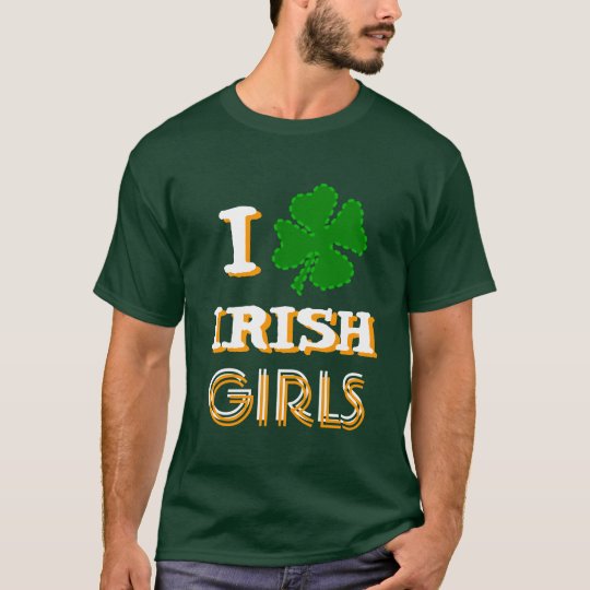 I Shamrock Irish Girls T-Shirt