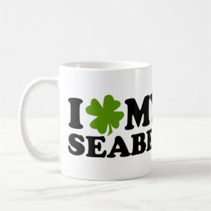 I (shamrock) My Seabee Coffee Mug