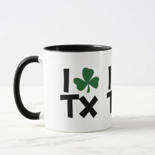 I <Shamrock> Texas St Patrick's Day Mug