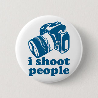 I Shoot People - Blue 6 Cm Round Badge