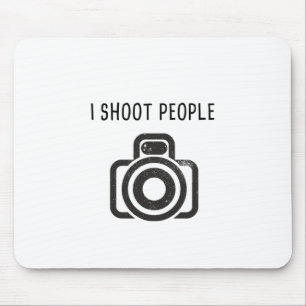 I shoot people - camera mouse mat
