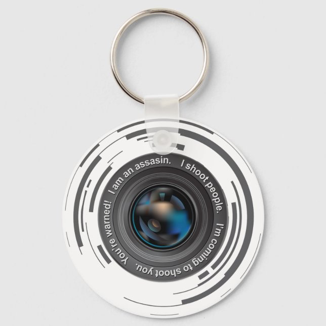 I shoot people key ring (Front)