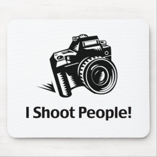 I Shoot People Photographer Mouse Mat