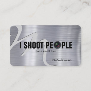 I shoot people - Photography Business Card