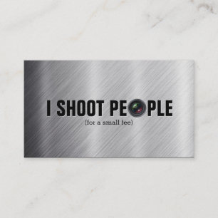I shoot people - photography business cards