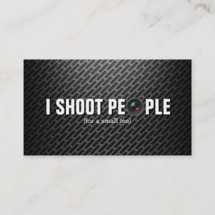 I shoot people - photography business cards