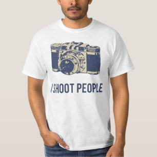 I Shoot People Photography Camera T-Shirt