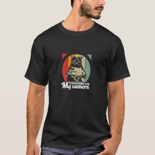 I Shoot People Photography With My Camera Cat Phot T-Shirt
