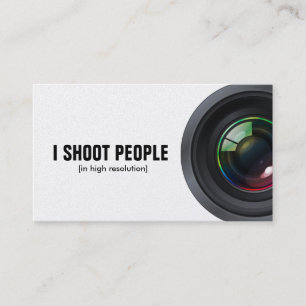 I shoot people - Professional Photographer Business Card