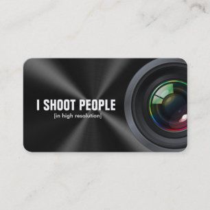 I shoot people - Professional Photographer Business Card
