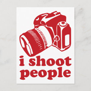I Shoot People - Red Postcard