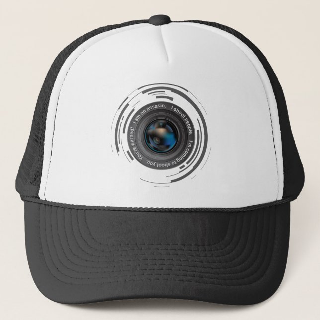 I shoot people trucker hat (Front)