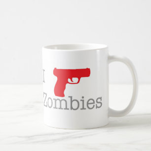 I shoot zombies coffee mug