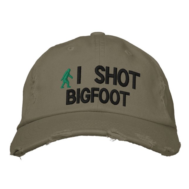 I shot Bigfoot Deluxe version Embroidered Hat (Front)
