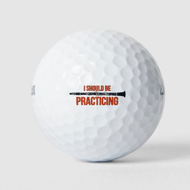 I Should Be Practicing Golf Balls (Front)