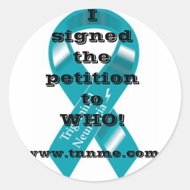 I signed the petition stickers... classic round sticker (Front)