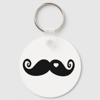 I simply love Moustache Key Ring