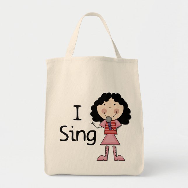 I Sing Female Tshirts and Gifts Tote Bag (Front)