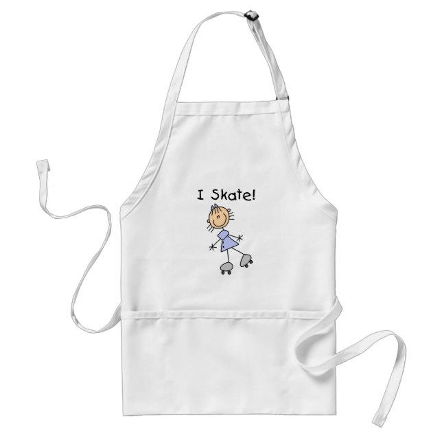 I Skate Girl Roller Skater Standard Apron (Front)