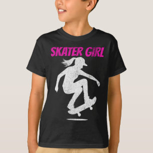 I Skate Like A Girl Skateboarding Skateboard Skati T-Shirt