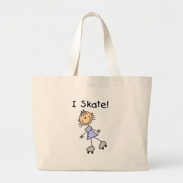 I Skate Stick Figure Girl Bag (Front)
