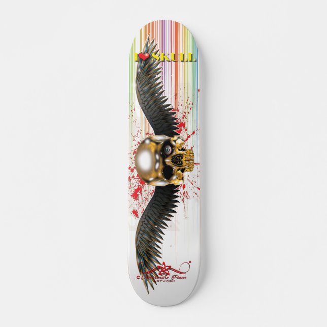 I❤ Skull 3/10 Skateboard (Front)