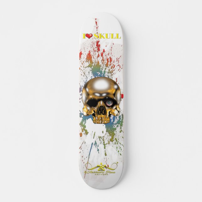 I❤ Skull 5/10 Skateboard (Front)