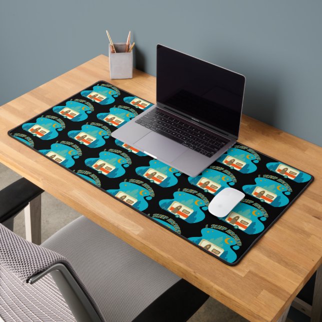I Sleep Around Camper Van Camping Explorer Nature Desk Mat (Office 2)