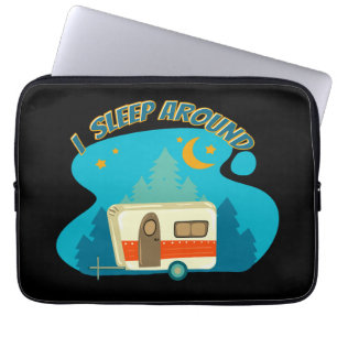 I Sleep Around Camper Van Camping Explorer Nature Laptop Sleeve