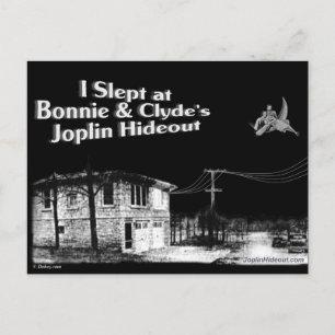 I slept at Bonnie & Clyde's Joplin Hideout Postcard