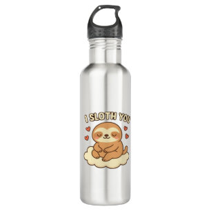 I Sloth You - Cute Kawaii Sloth Love Pun Design Cl 710 Ml Water Bottle