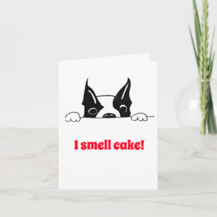 I smell cake greeting card