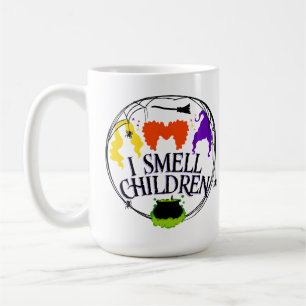 I SMELL CHILDREN with three witches Coffee Mug
