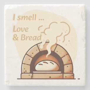 I smell Love & Bread Stone Coaster
