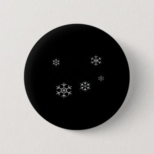 I Smell Snow Funny Holiday Under 20 Snowflakes  6 Cm Round Badge