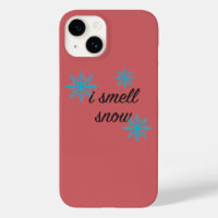 I Smell Snow Snowflake Motif