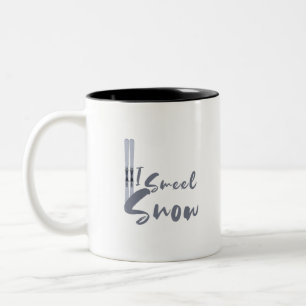 I Smell Snow Two-Tone Coffee Mug