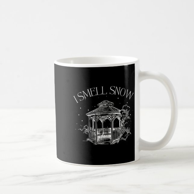 I Smell Snow Winter Christmas Snowball Design  Coffee Mug (Right)