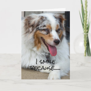 I SMILE BECAUSE U ARE TURNING "40" & I AM NOT! CARD