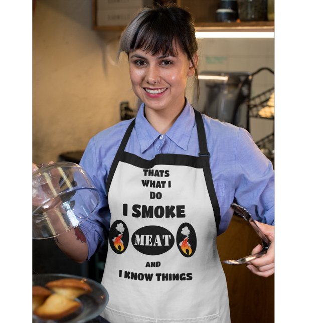 I Smoke Meat Apron (Creator Uploaded)