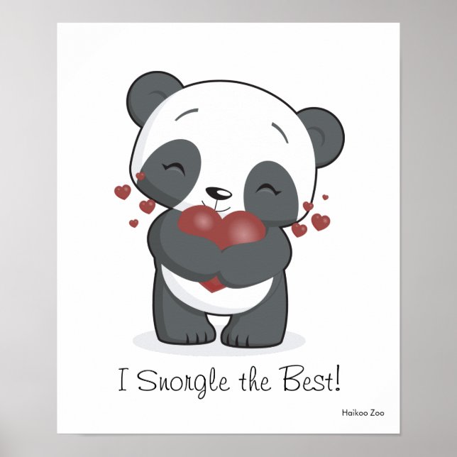 I Snorgle the Best Panda Poster (Front)
