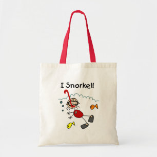 I Snorkel Stick Figure Bag
