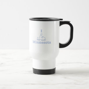 I Snowmobile Minnesota Travel Mug