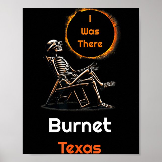 I Solar Eclipse Burnet Texas There Poster (Front)