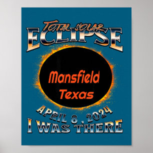 I Solar Eclipse Mansfield Texas There Poster