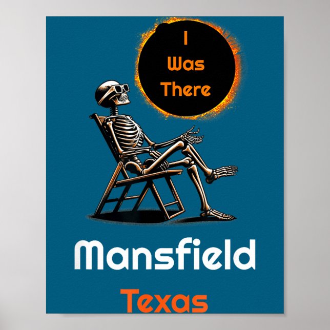 I Solar Eclipse Mansfield Texas There Poster (Front)